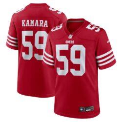 Mikail Kamara San Francisco 49ers Nike Game Player Jersey - - Front View