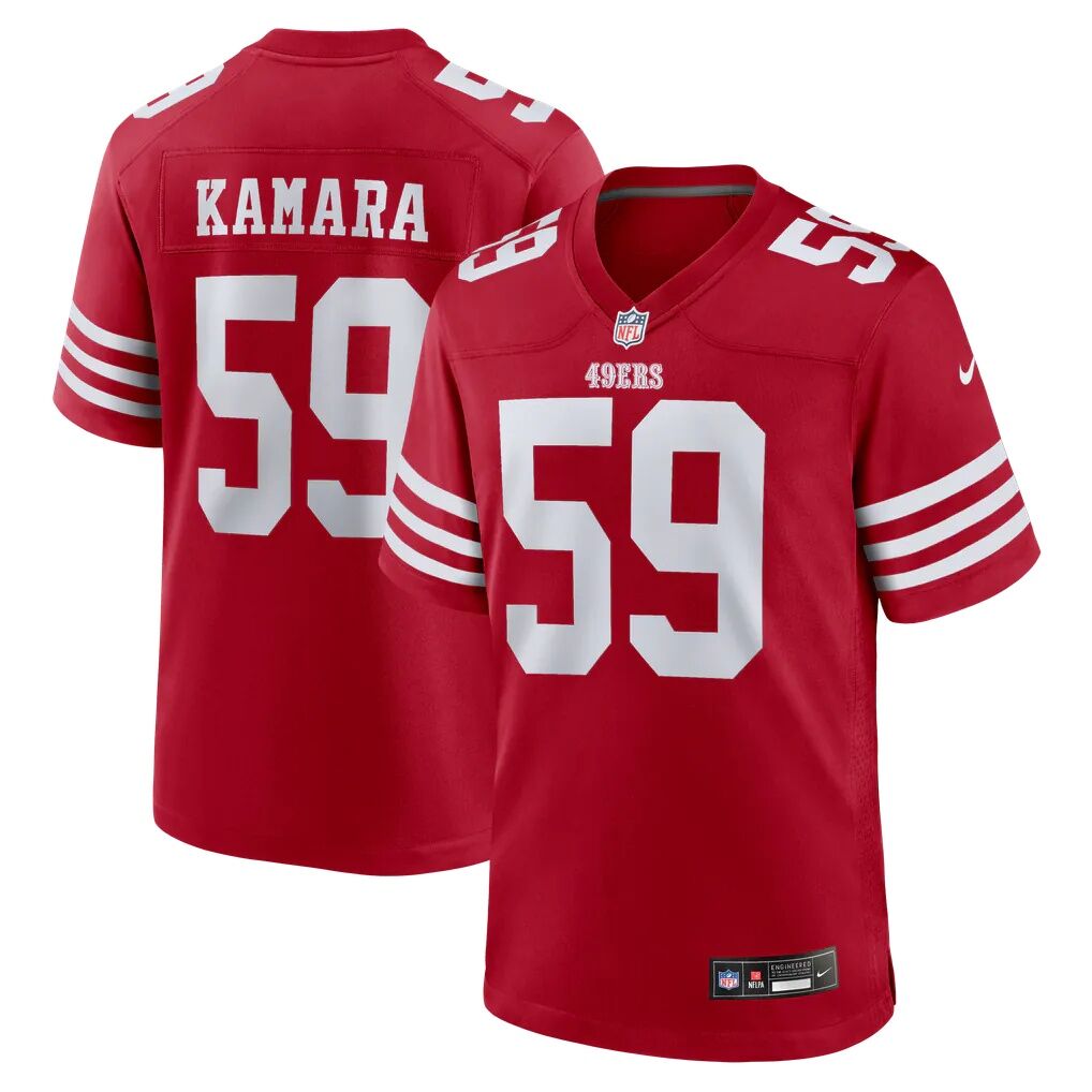 Mikail Kamara San Francisco 49ers Nike Game Player Jersey - Scarlet