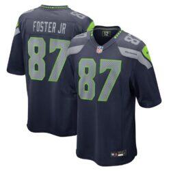 Montorie Foster Jr Seattle Seahawks Nike Game Player Jersey - Navy - Front View