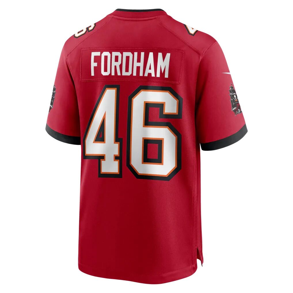 Caden Fordham Tampa Bay Buccaneers Nike Game Player Jersey