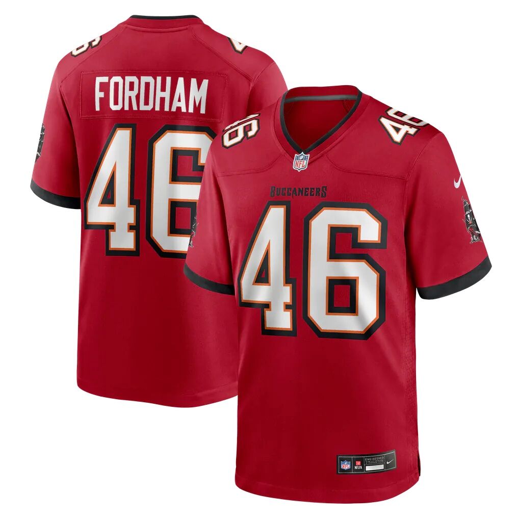 Caden Fordham Tampa Bay Buccaneers Nike Game Player Jersey