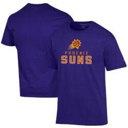 Phoenix Suns Champion Jersey Cotton T-Shirt - Purple - Front View