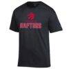 Toronto Raptors Champion Jersey Cotton T-Shirt - Black - Side View