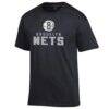 Brooklyn Nets Champion Jersey Cotton T-Shirt - Black - Side View