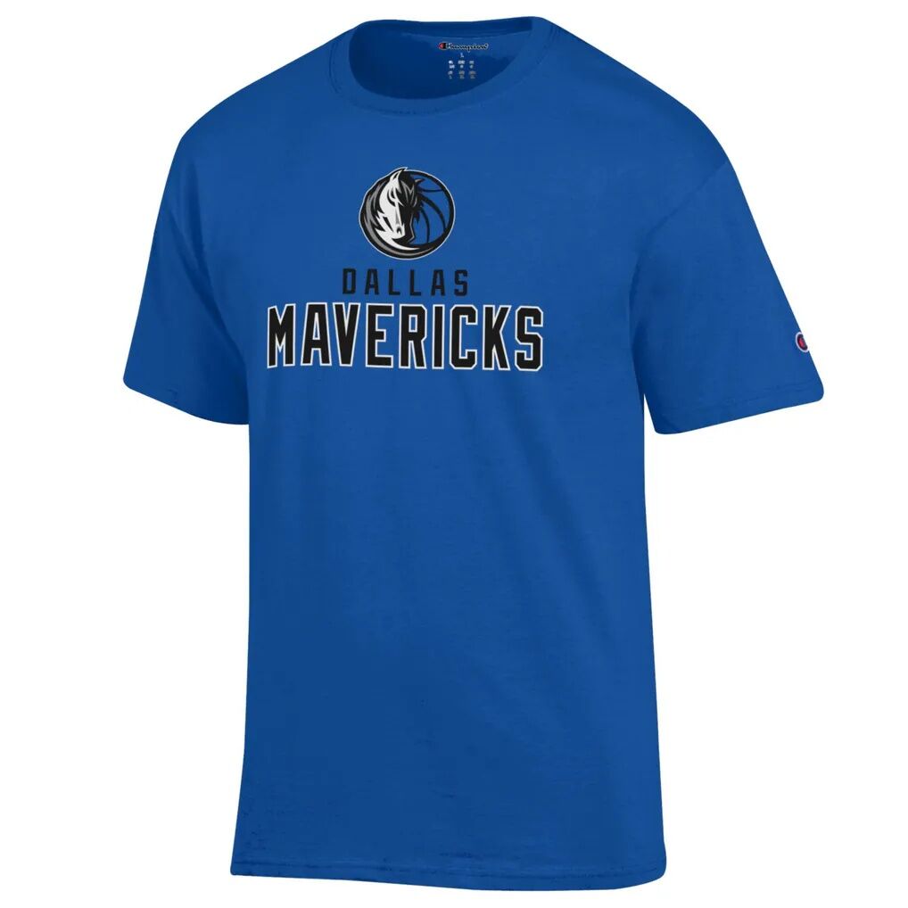 Dallas Mavericks Champion Jersey Cotton T-Shirt - Royal