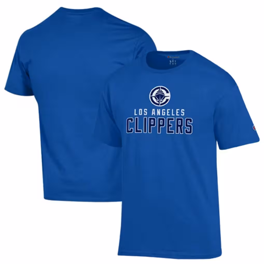 LA Clippers Champion Jersey Cotton T-Shirt - Royal