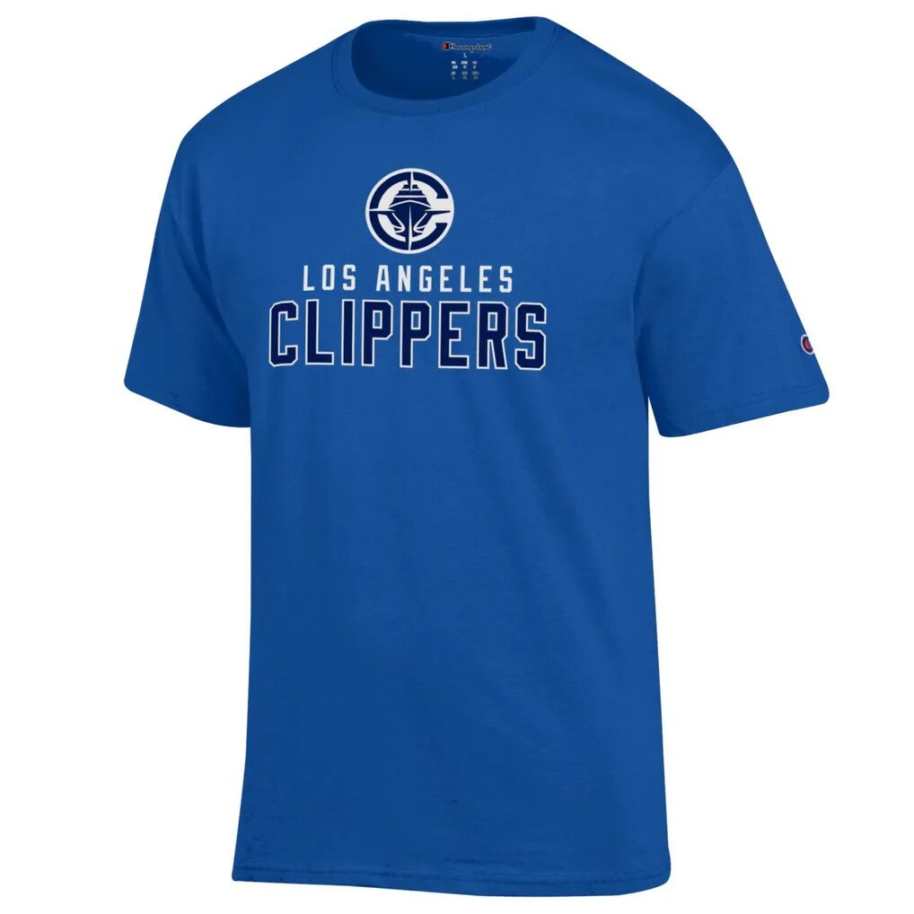 LA Clippers Champion Jersey Cotton T-Shirt - Royal