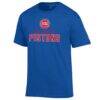 Detroit Pistons Champion Jersey Cotton T-Shirt - - Side View