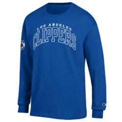 LA Clippers Champion Jersey Long Sleeve T-Shirt - - Front View