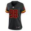 Odafe Oweh Washington Commanders Nike Women's Alternate Hail Raiser Game Jersey - Black - Side View