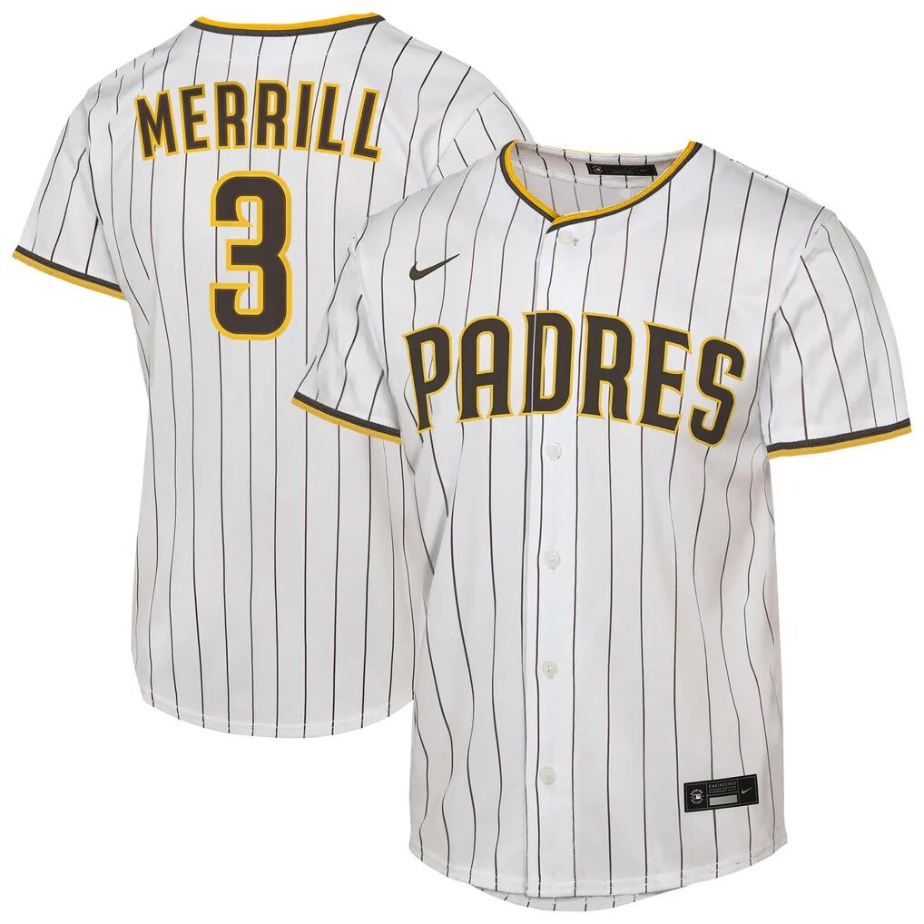 Jackson Merrill San Diego Padres Nike Youth Home Replica Jersey