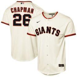 Matt Chapman San Francisco Giants Nike Youth Home Baseline Jersey - White - Front View