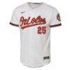 Pete Alonso Baltimore Orioles Nike Youth Home Limited Jersey - White - Side View