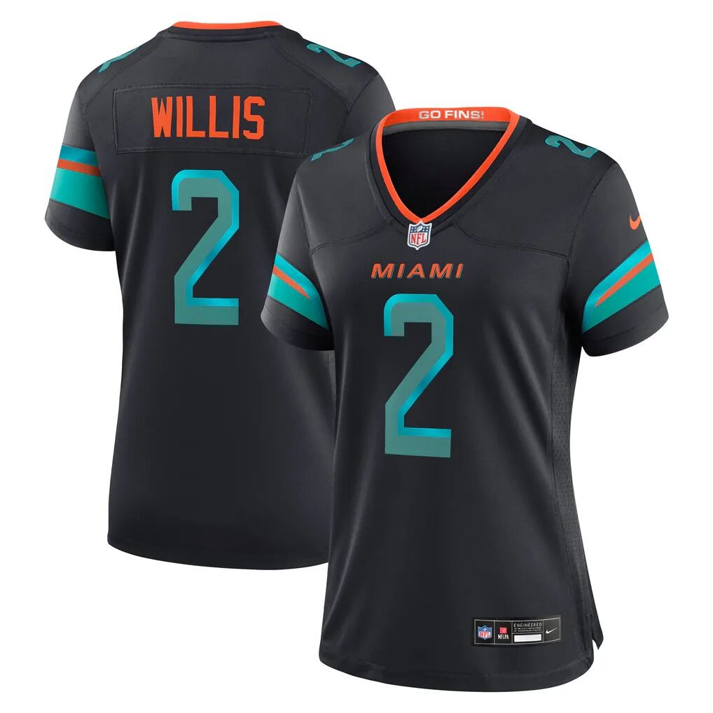 Malik Willis Miami Dolphins Nike Women's Rivalries Collection Game Jersey - Pitch Blue