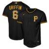 Konnor Griffin Pittsburgh Pirates Nike Youth Alternate Replica Jersey - Black - Front View