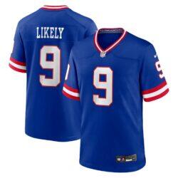 Isaiah Likely New York Giants Nike Alternate Legacy Game Jersey - - Front View