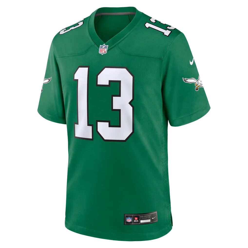 Dontayvion Wicks Philadelphia Eagles Nike Alternate  Game Jersey - Kelly Green