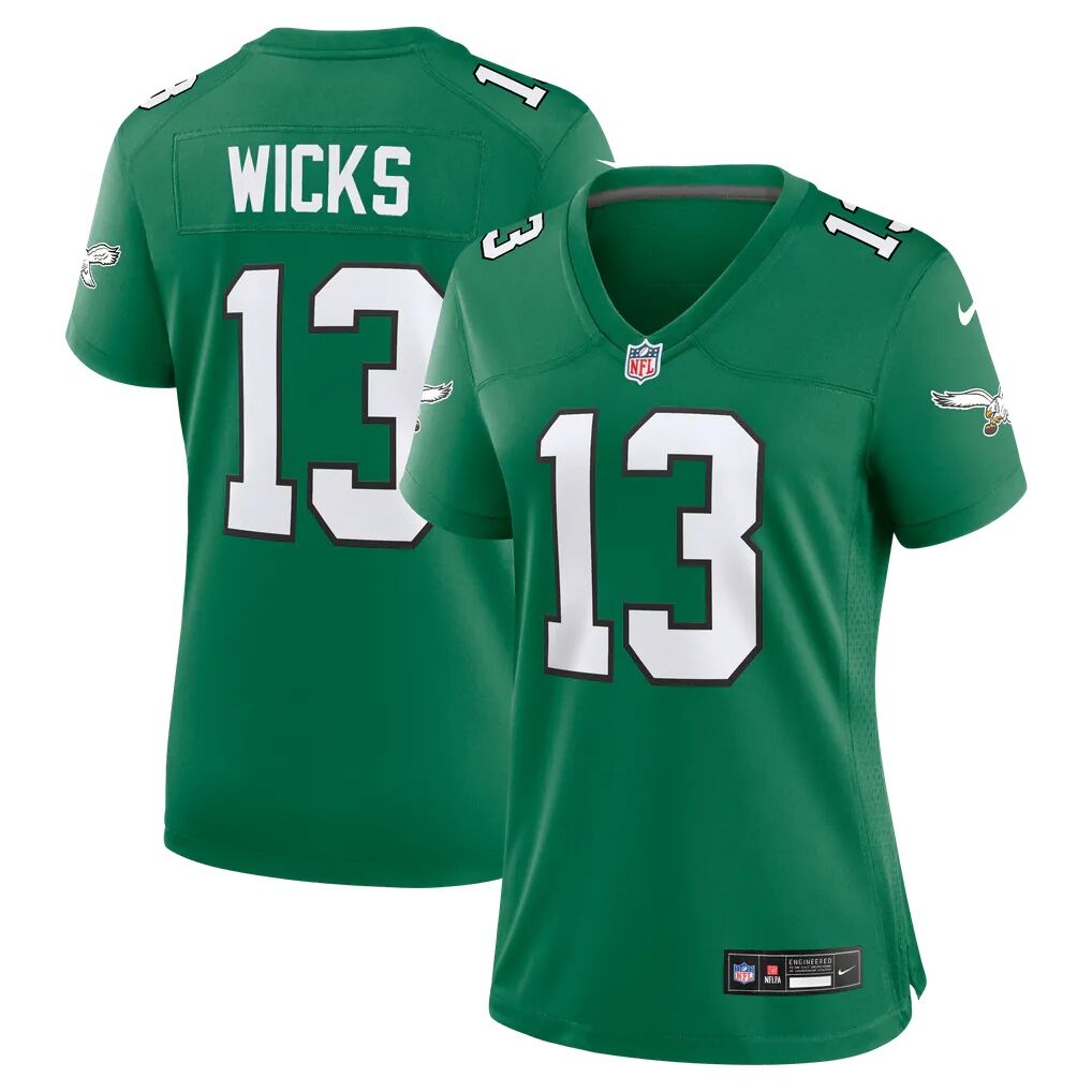Dontayvion Wicks Philadelphia Eagles Nike Women's Alternate  Game Jersey - Kelly Green