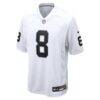 Kirk Cousins Las Vegas Raiders Nike Game Player Jersey - White - Side View