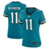Parker Washington Jacksonville Jaguars Nike Women's Alternate Prowler Throwback Game Jersey - Teal - Front View