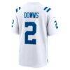 Josh Downs Indianapolis Colts Nike Game Player Jersey - White - Detail View