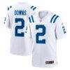 Josh Downs Indianapolis Colts Nike Game Player Jersey - White - Front View