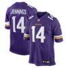Jauan Jennings Minnesota Vikings Nike Team Game Jersey - Purple - Front View