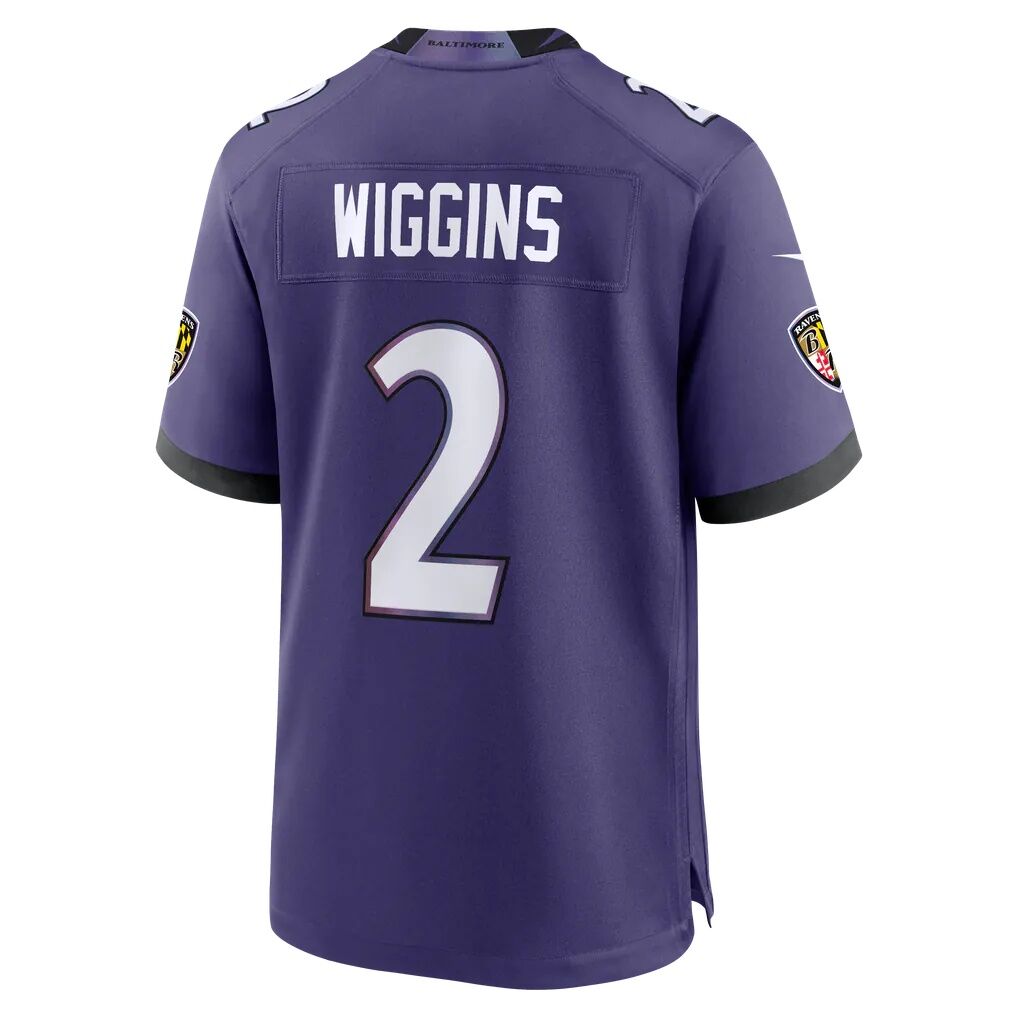 Nate Wiggins Baltimore Ravens Nike Team Game Jersey
