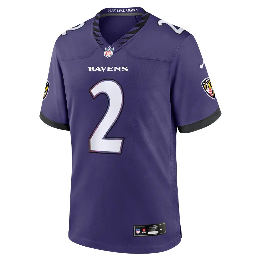 Nate Wiggins Baltimore Ravens Nike Team Game Jersey