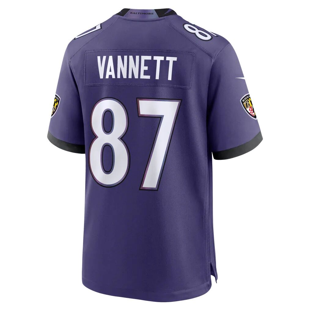 Nick Vannett Baltimore Ravens Nike Game Player Jersey