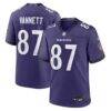 Nick Vannett Baltimore Ravens Nike Game Player Jersey - Purple - Front View