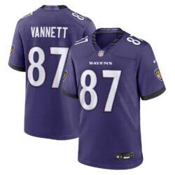 Nick Vannett Baltimore Ravens Nike Game Player Jersey - Purple - Front View