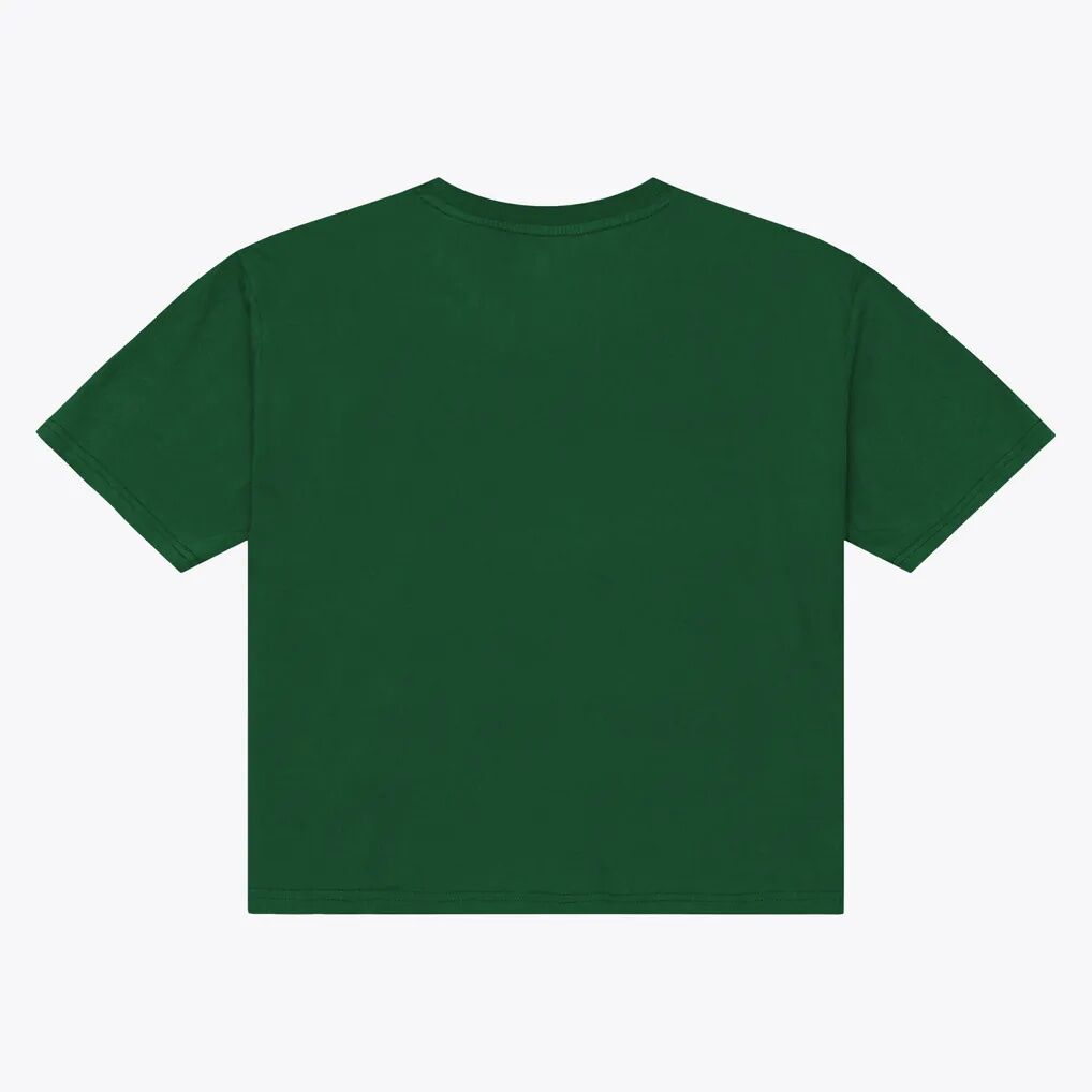 Philadelphia Eagles Mitchell & Ness Women's Core Essentials Micro Logo Boxy Crop T-Shirt