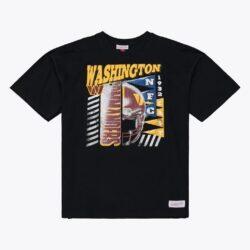 Washington Commanders Mitchell & Ness Core Essentials Street Graphic Short Sleeve T-Shirt - Black - Front View
