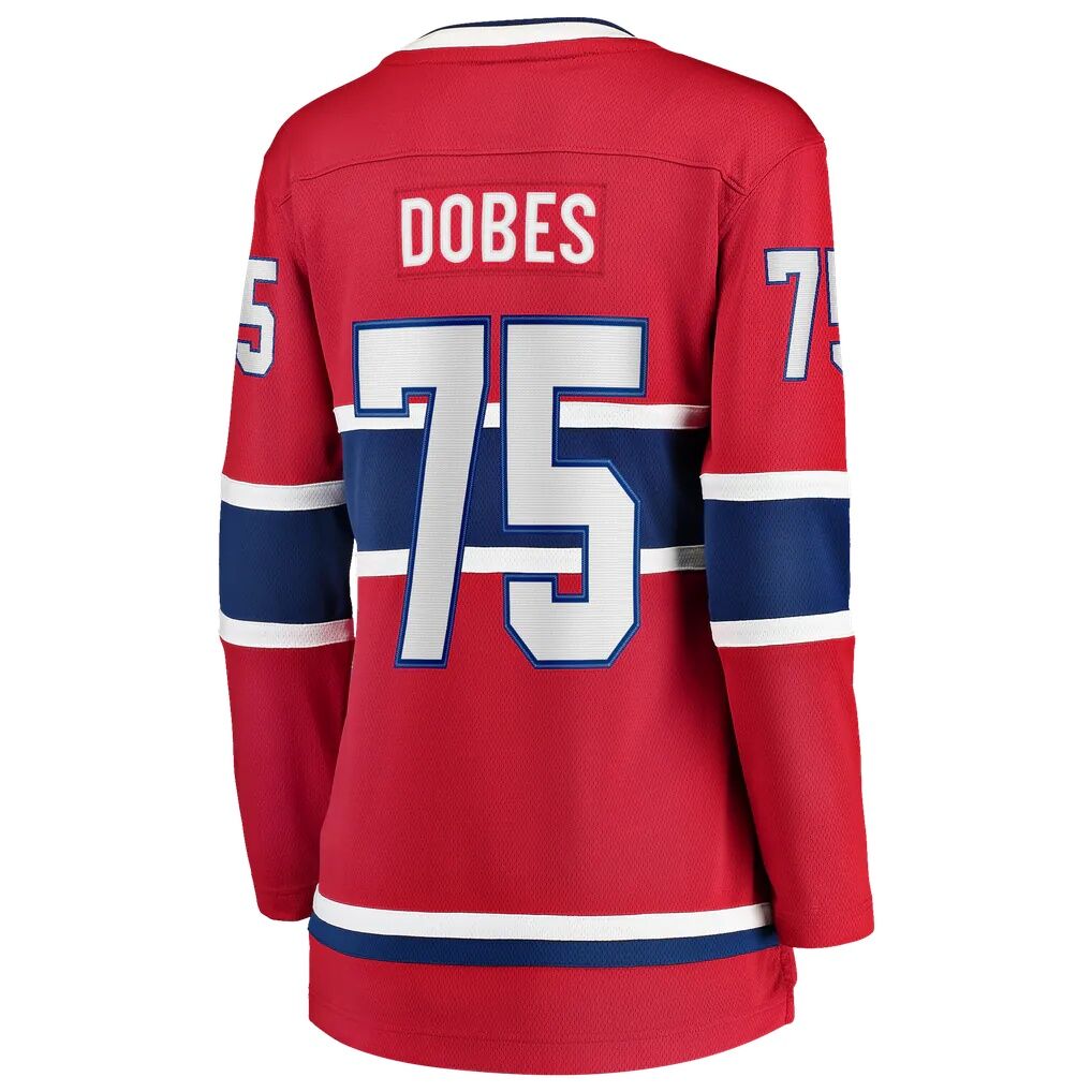 Jakub Dobes Montreal Canadiens Fashion7 Women's Home Breakaway Jersey