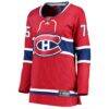 Jakub Dobes Montreal Canadiens Fashion7 Women's Home Breakaway Jersey - Red - Side View