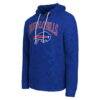 Buffalo Bills Darius Rucker Collection by Fashion7 Waffle Knit Hooded Tri-Blend Long Sleeve T-Shirt - - Back View