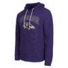 Baltimore Ravens Darius Rucker Collection by Fashion7 Waffle Knit Hooded Tri-Blend Long Sleeve T-Shirt - Purple - Front View