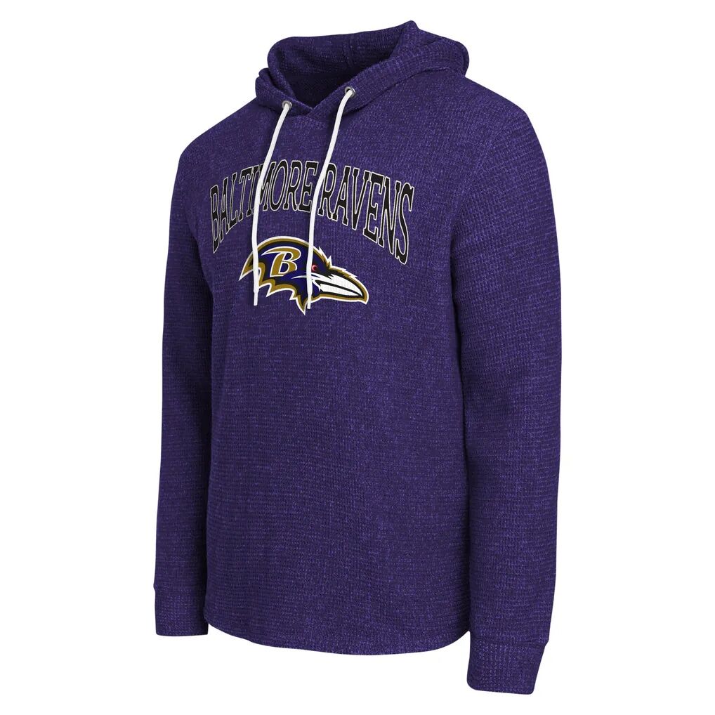 Baltimore Ravens Darius Rucker Collection by Fashion7 Waffle Knit Hooded Tri-Blend Long Sleeve T-Shirt