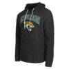 Jacksonville Jaguars Darius Rucker Collection by Fashion7 Waffle Knit Hooded Tri-Blend Long Sleeve T-Shirt - Black - Detail View