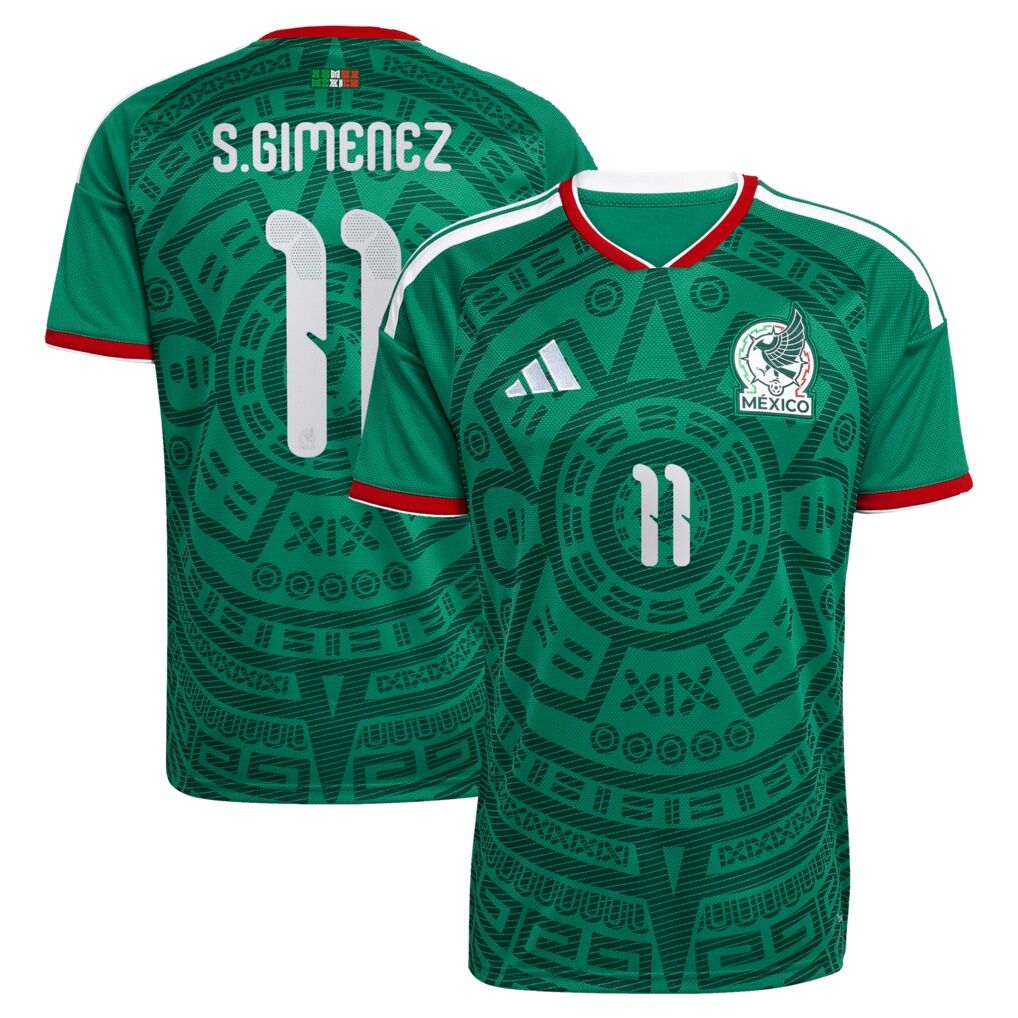 Santiago Gimenez Mexico National Team adidas 2026  Home Replica Jersey