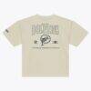 Miami Dolphins Mitchell & Ness Oversized Heritage Hues T-Shirt - Cream - Detail View