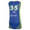 Azzi Fudd Dallas Wings Nike Unisex Victory Jersey - Blue - Detail View