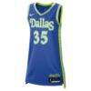 Azzi Fudd Dallas Wings Nike Unisex Victory Jersey - Blue - Side View