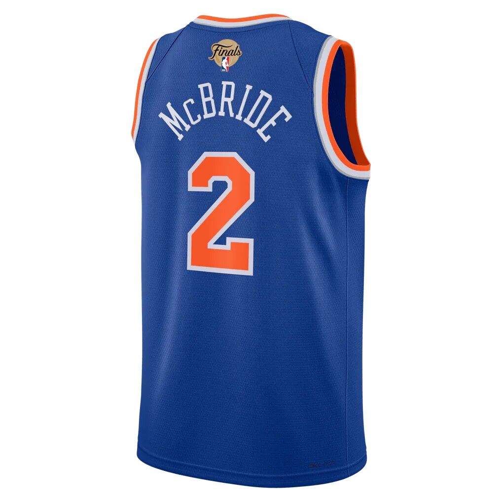 Miles McBride New York Knicks Nike Unisex 2026 NBA Finals Patch Swingman Jersey - Icon Edition