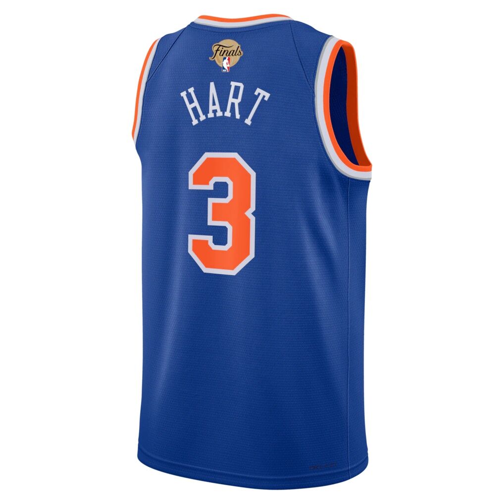 Josh Hart New York Knicks Nike Unisex 2026 NBA Finals Patch Swingman Jersey - Icon Edition