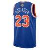Mitchell Robinson New York Knicks Nike Unisex 2026 NBA Finals Patch Swingman Jersey - Blue - Detail View