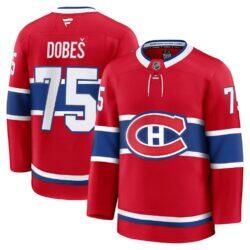 Jakub Dobes Montreal Canadiens Fashion7 Premium Jersey - Red - Front View