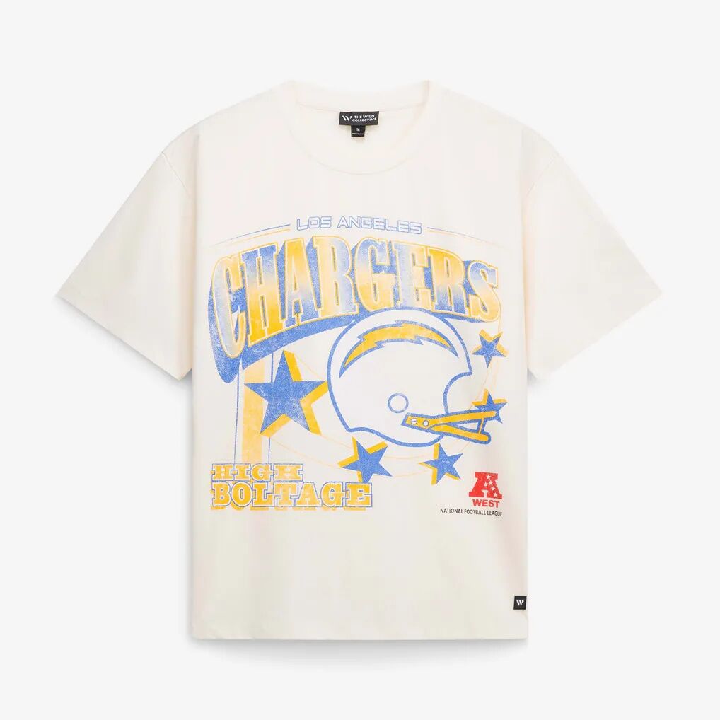 Los Angeles Chargers The Wild Collective Unisex Oversized Graphic Streetwear T-Shirt