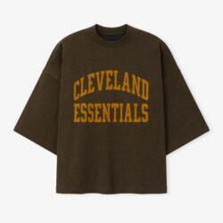 Cleveland Browns Fear of God x NFL Unisex Merch T-Shirt - Brown - Front View